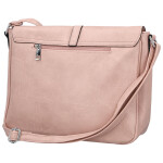 Trendy dámská koženková crossbody kabelka Relinda, světle růžová