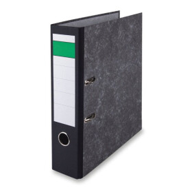 Pákový pořadač A4, černý mramor - 80 mm