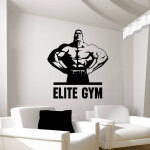 Samolepka Elite Gym Barva: červená, Velikost: 80 x 85 cm