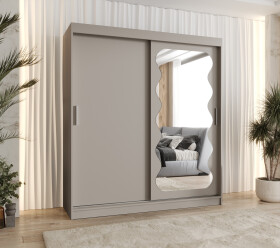 Šatní skříň Abi Spoti Rozměry: 180 cm, Barva korpusu + barva dveří: Kašmír + Kašmír