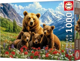 EDUCA Puzzle Medvědi Grizzly