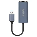 SAVIO AK-83 černá / USB LAN adaptér / RJ-45 / USB Type-A / 5 Gbit/s (AK-83)