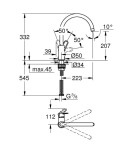 GROHE - Start Flow Dřezová baterie, chrom 31555001