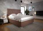 Boxspring Kerstin Matrace: Bez matrace, látka: Riviera 26