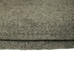 Židle jídelní, zelená látka, kovové nohy, broušená nerez.