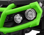Mamido Dětská elektrická čtyřkolka ATV černo-zelená