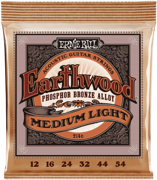 Ernie Ball 2146 Earthwood Phosphor Bronze Medium-Light