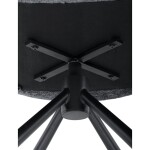 Jídelní židle, černá, hladká látka, DCH-D1330 BK2