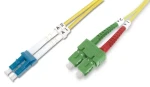Digitus SC (APC) - LC (PC) / Optický patch kabel / Singlemode OS2 / Duplex / 2 m / žlutá (DK-292SCA3LC-02)