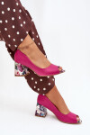 Kožené lodičky se zdobeným podpatkem Fuchsie Lewski Shoes 2608/K 40