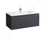 Laufen - Pro S Skříňka s umyvadlem, 1000x500 mm, 1 zásuvka, matný grafit H8609654801041