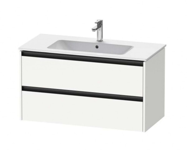 DURAVIT - Ketho.2 Umyvadlová skříňka 55x101x48 cm, 2 zásuvky, matná bílá K25264018180000