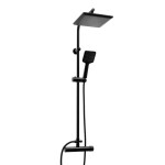 Erga Bodo, sprchová souprava s dešťovou hlavicí 23x23cm, černá matná, ERG-YKA-BP.BODO-23-BLK