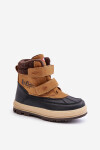 Zateplené zimní boty pro chlapce Lee Cooper LCJ-23-01-2059 Camel 34