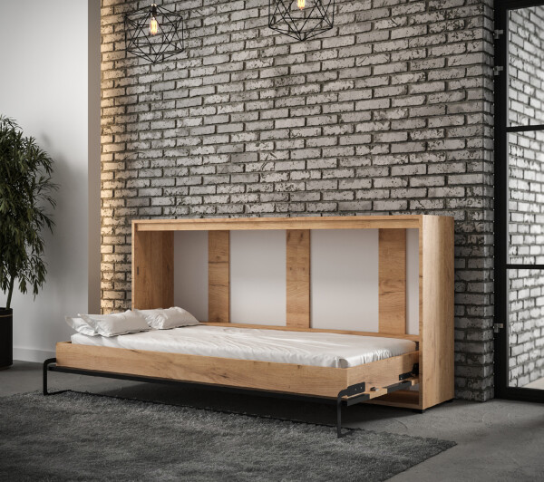 Vyklápěcí postel Case Loft Black - Poziomy Rozměr: 90 x 200 cm