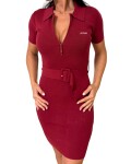 Dámské šaty GUESS Laurene V6RK08 vínové