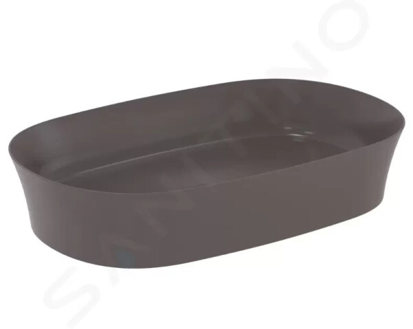 IDEAL STANDARD - Ipalyss Umyvadlo na desku, 600x380 mm, bez přepadu, slate grey E1396V5