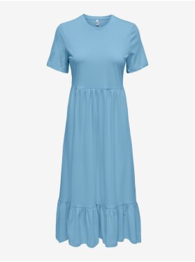 Světle modré dámské basic midi šaty ONLY May dámské
