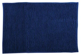 MSV Koupelnová předložka CHENILLE tmavě modrá / mikrovlákno / protiskluzová / 40 x 60 cm