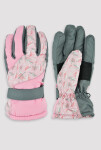 Noviti RN055 Dívčí lyžařské rukavice Leaves směs barev 18 cm