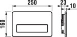 JIKA - Modul Ovládací tlačítko PL3, lesklý chrom H8936590040001