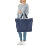 Nákupní taška Reisenthel Shopper XL Herringbone dark blue