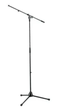 Mikrofonní stojan výsuvný s ramenem černý / Stojan na mikrofon / rameno 800 mm / výška 900-1605 mm (210/2)
