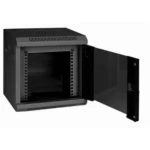 Eurocase GMC3212 černá / Nástěnný rozvaděč / 12U / 350×280×611 mm / skleněná dvířka (GMC3212)