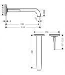 AXOR - Citterio E Umyvadlová baterie pod omítku, matná černá 36106670