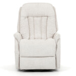 Polohovací křeslo, elektrické zabudované ovládání, béžová, látka, TV-Q8575 CRM2