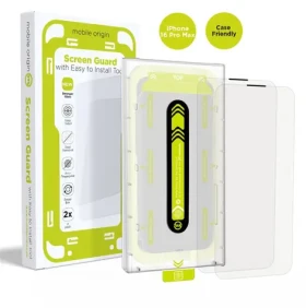 Mobile Origin Screen Guard ochranné sklo pro Apple iPhone 16 Pro Max s aplikátorem čirá / 2 ks (SGA-i16ProMax-2pk)