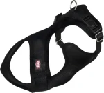 TRIXIE Soft postroj černý XXS-XS / Postroj pro psy / Nylonový / Hruď 28-40 cm / Šířka 15 mm (112372)
