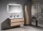 GSI - PURA keramické dvojumyvadlo Slim 122x46cm, bílá ExtraGlaze 8888111