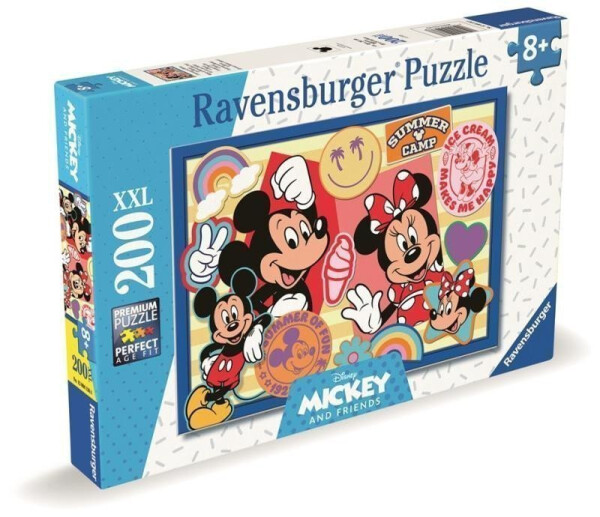 Puzzle Mickey a Minnie na výletě 200 dílků