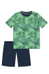 Chlapecké pyžamo 265/41 Leaves - CORNETTE Zelená 182/L