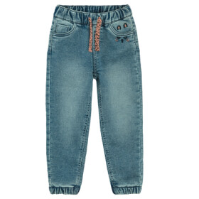 Zateplené džíny s elastickým pasem- modré - 104 DENIM