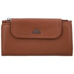 Trendy dámská koženková peněženka Coveri Elaya, hnědá