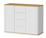 LB BOHEMIA, s.r.o. Komoda Bohemia oboustranně oblá ROZMĚR: (š/v/h) 150 x 100 x 40 cm (TYP 408 OO)