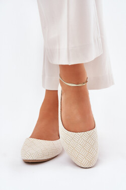 Dámské Ploché Baletky S Leskem Zlaté Tatorelis 36