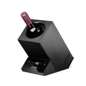 CASO WineCase One Inox černá / vinotéka pro 1 láhev / teplota 5 - 18°C (614C)