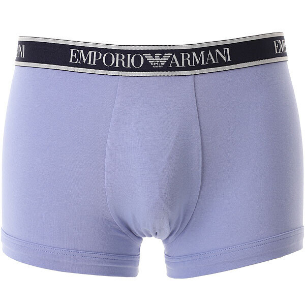 Pánské boxerky 3Pack 112131 4R717 modré Emporio Armani