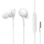 Joyroom JR-EW02 bílá / Sluchátka do uší / mikrofon / 1.2m / 3.5 mm jack (JR-EW02 White)