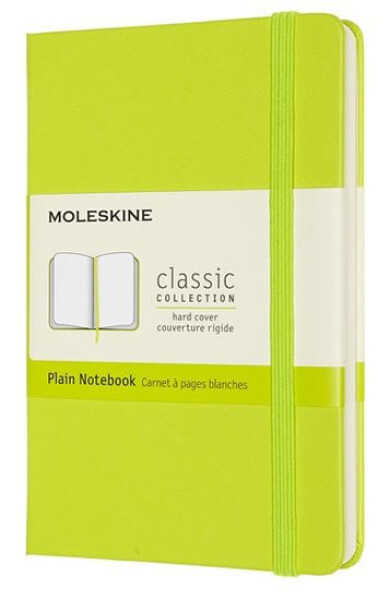 Moleskine Zápisník žlutozelený čistý, tvrdý