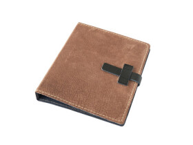 Kožený diář A5 kůže hnědá semiš
