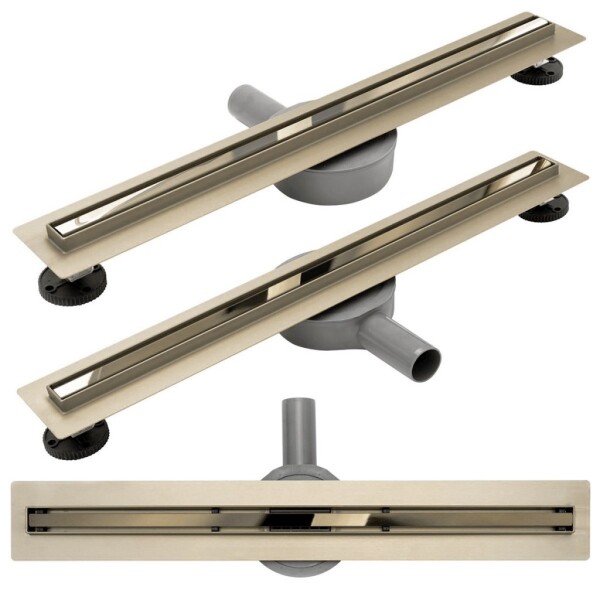 REA - Lineární odtokový žlab Neo Slim Pro 500 zlatá REA-G5692