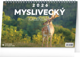 Kalendář 2026 stolní: Myslivecký, 23,1 x 14,5 cm