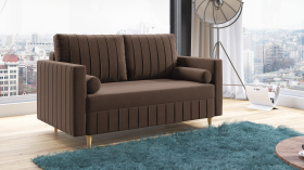 FRONTI Pohovka RUFUS hnědá - DREAM VELVET 202.37 18017