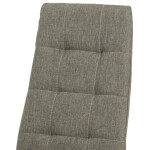 Jídelní židle, potah lanýžová látka, kov antracitový matný lak