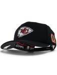 Mitchell & Ness Pánská kšiltovka Kansas City Chiefs NFL Black Out Sidepatch Classic Red Stretch-Snap