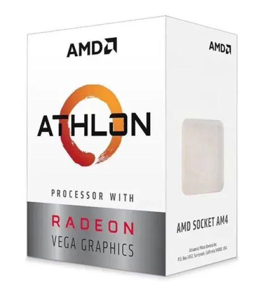 AMD Athlon 3000G BOX / Procesor / 3.5 GHz / 2C4T / L3 4MB / AM4 / Zen+ / Radeon Vega 3 / 35W (YD3000C6FHSBX)